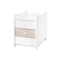 Letto MAXI PLUS NEW white+light oak /mobiletto multifunzionale/